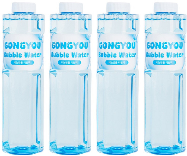 공유 대용량 비눗방울 리필액 500ml, 4개