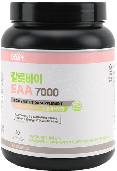 칼로바이 EAA 7000 필수 아미노산 복숭아라임, 500g, 1개