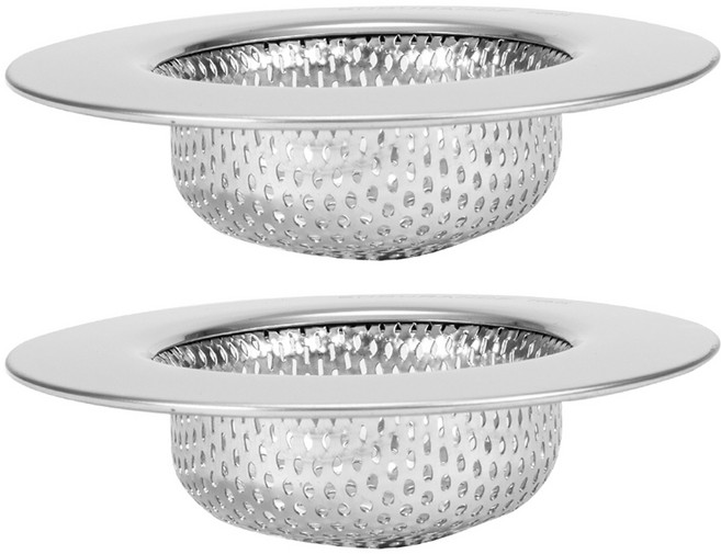 4BNK 스텐 304 욕실 배수구 거름망 2p, 실버