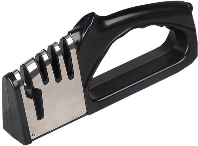 가정용 숫돌 칼갈이 4단, 블랙, 1개