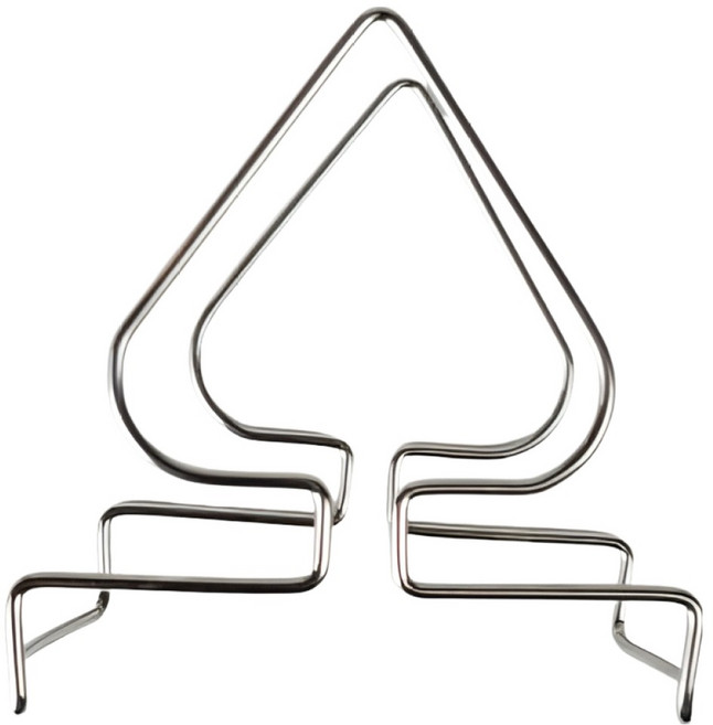 소소에떼 커피 드립백 거치대 스페이드, 실버, 1개