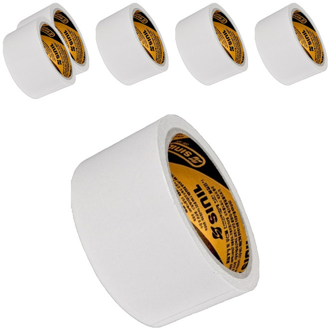 신일 초강력 고점도 로켓 양면 테이프 10m x 50mm, 반투명, 6개