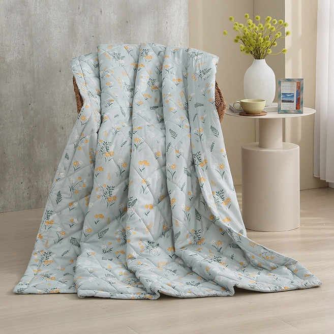 Ishur 伊舒爾 雲絲棉鋪棉涼被, 花漾時光