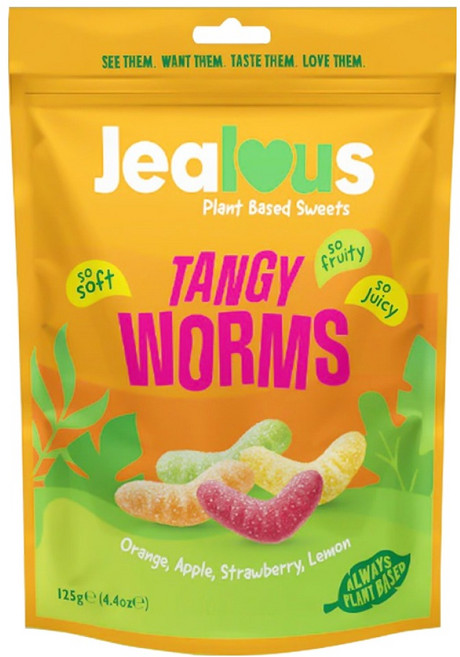 젤러스스윗 젤리 탱기 웜즈, 125g, 1개