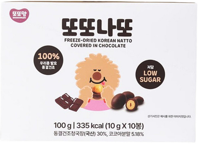 또또맘 또또나또, 1개, 100g, 초코맛