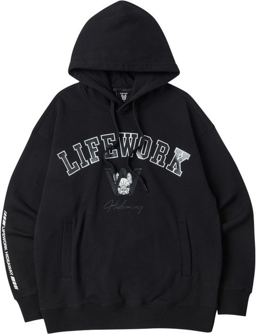 라이프워크 남녀공용 유니버시티 면 후드 LW231HD115