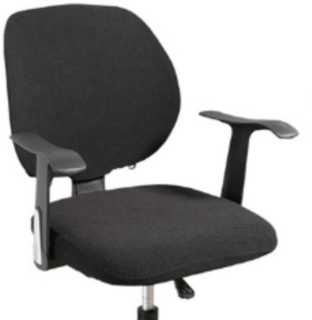 제이에스맘 사무용 의자 등받이커버, 블랙, 1개