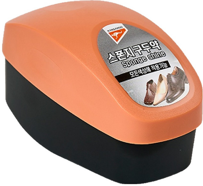 캉가루 스폰지 구두약, 투명, 1개