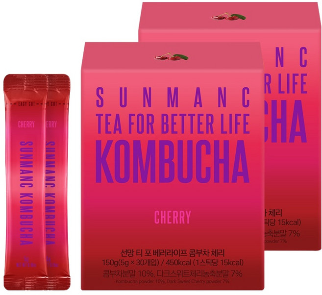 선망 콤부차 체리맛, 5g, 2개, 30개입