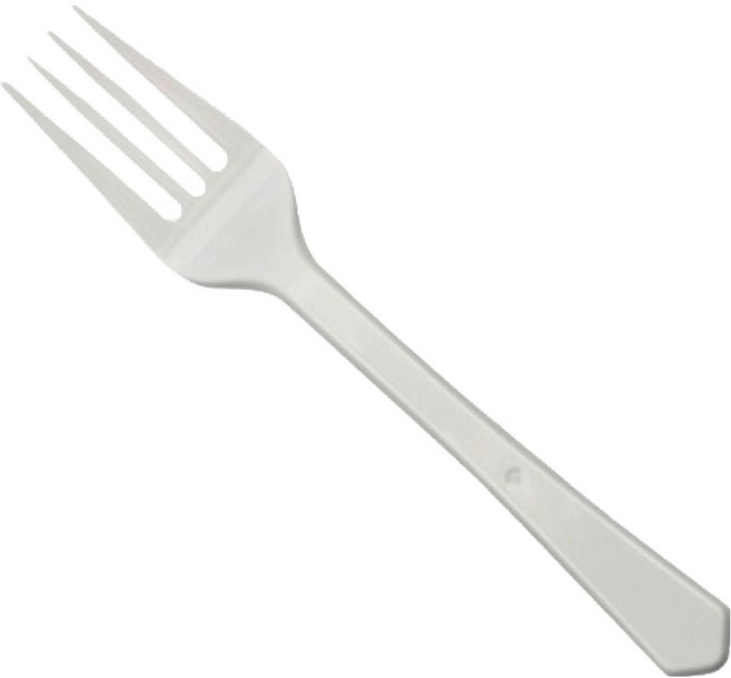 NEW 완전개별 일회용 포크 백색, 300개, 1개입