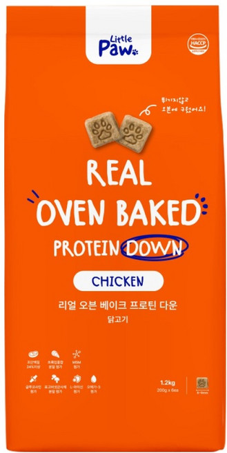 리틀포우 리얼 오븐베이크 프로틴다운 치킨, 1개, 1.2kg, 닭