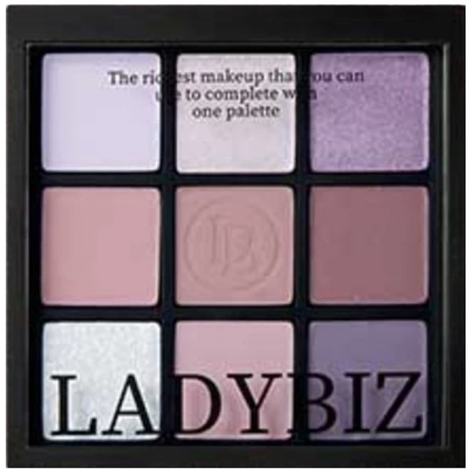 레이디비즈 시티걸무드 컬렉션 9색 아이섀도우 팔레트, 1개, 9g, 02임뷰 - 쿠팡