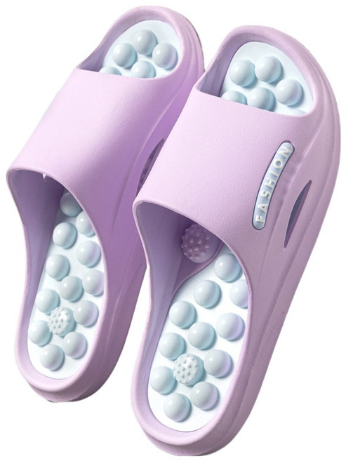헨센 버블 지압슬리퍼, 퍼플, 1개