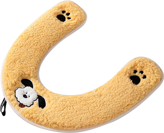 사인포스트 손잡이 보온 변기시트커버, 옐로우, 1개