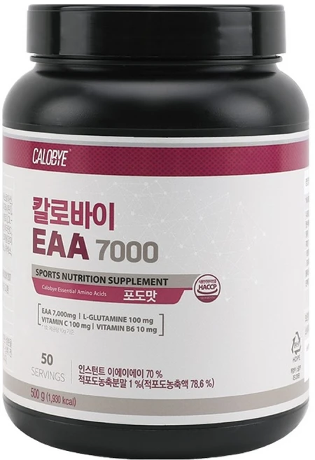 칼로바이 EAA 7000 필수 아미노산 보충제 포도, 500g, 1개 - 쿠팡