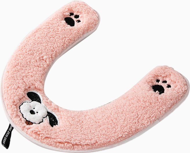 사인포스트 손잡이 보온 변기시트커버, 핑크, 1개