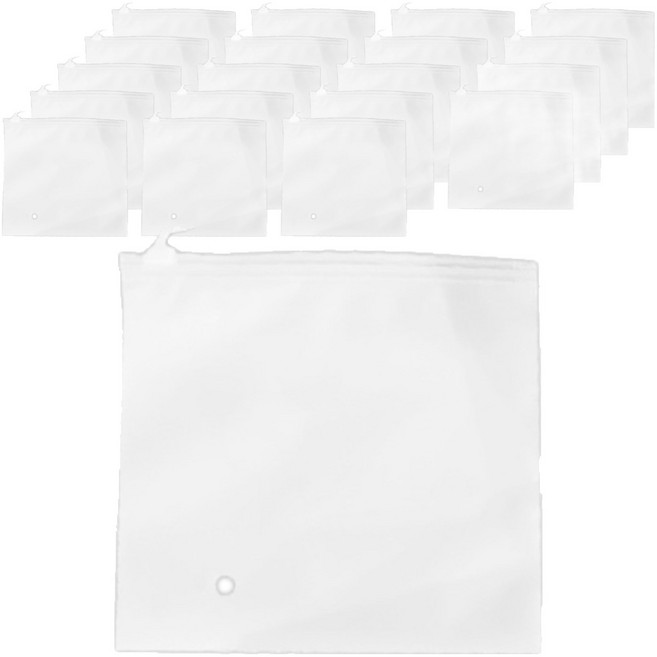 OON 반투명 슬라이드 지퍼백, 20개입, 1개