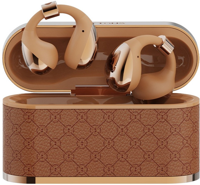 BUTTONS 클립 나만의 AI 비서 오픈형 동시통역 무선 블루투스 이어폰, BUTTONS CLIP, 골든 브론즈