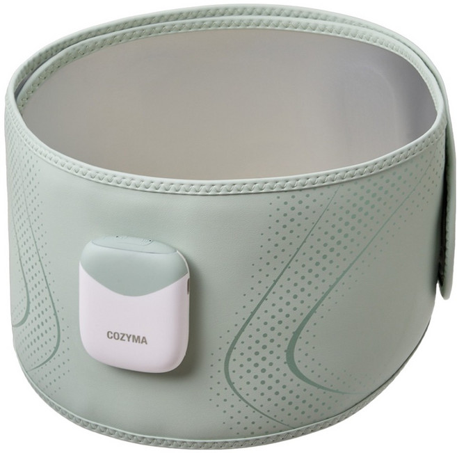 코지마 코지코어 맥스 EMS 복부 저주파 마사지기, CMT-E103WL, 그린 + 화이트