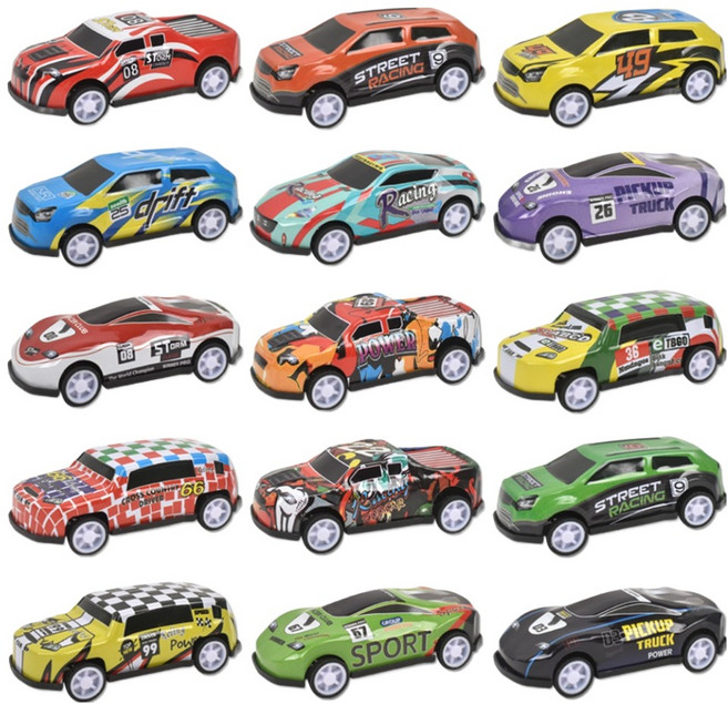 터보 스프린터 스포츠 풀백 미니카 6622, 랜덤발송, 15개