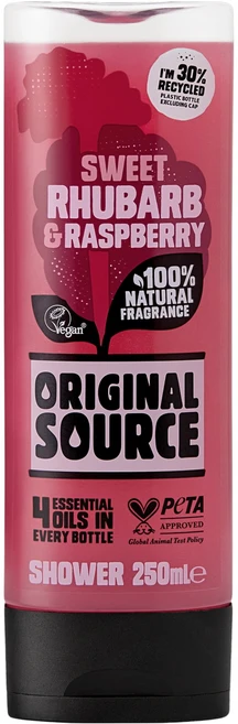 오리지널소스 샤워젤 루바브 라즈베리, 1개, 250ml - 쿠팡