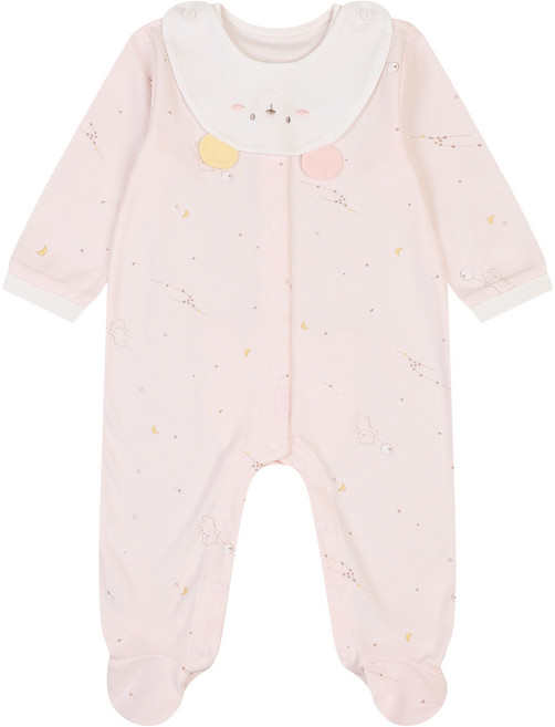 압소바 신생아용 두두 텐셀 우주복 + 턱받이 세트