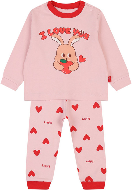 해피랜드 밀키 실내복 상하의 세트