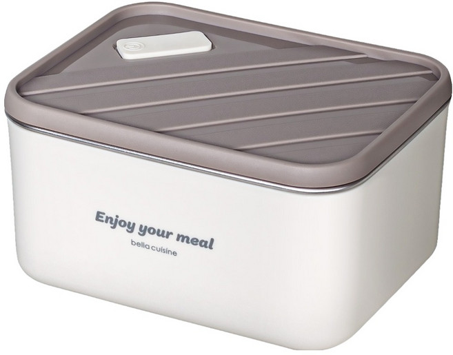 벨라쿠진 무연마제 스텐 304 도시락통 600ml, 혼합색상, 1개