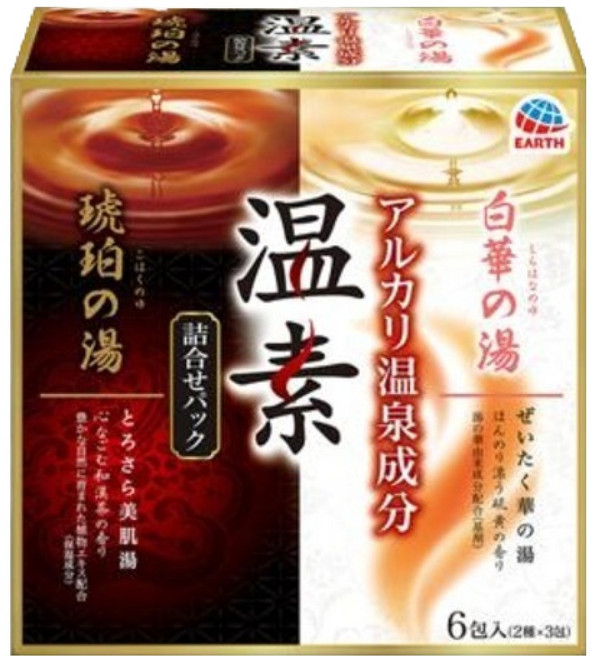 바스로망 온소시리즈 코하쿠 40g x 3p+ 시라하나 40g x 3p 입욕제 세트, 240g, 1개