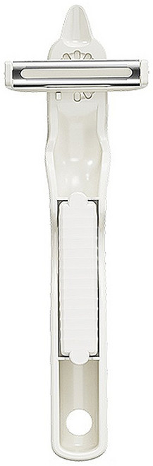 日本 SP SAUCE 戶外攜帶多向旋轉削皮刀 附刀片護套, 1個, 象牙白色