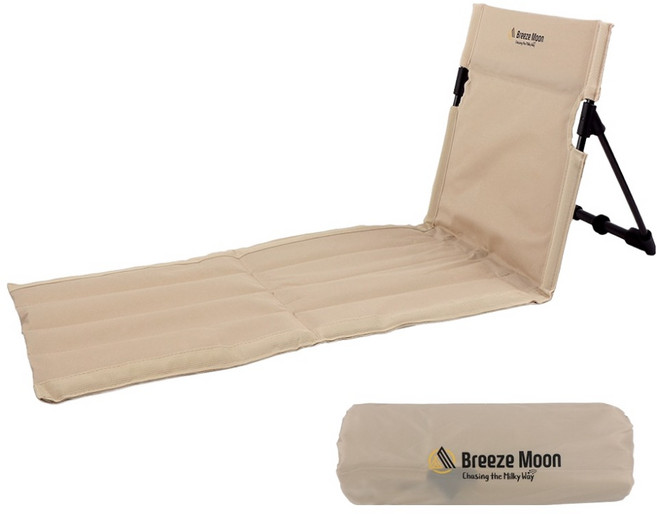 브리즈문 듀랄루민 캠핑 휴대용 그라운드 체어 좌식 의자 3세대, 탄 베이지, 1개