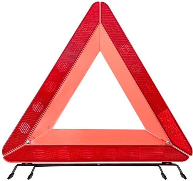 월드크린 차량용 접이식 안전 삼각대 대형, 1개