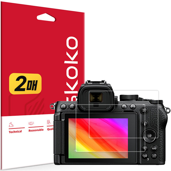 스코코 니콘 Z50 II 초고화질 트루컬러 AR 액정보호필름 2p 세트, 1세트