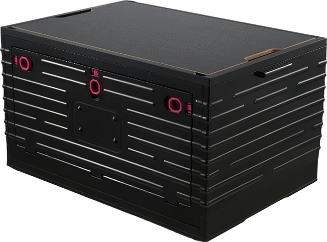 7213折疊箱 中款, 1個, 黑色