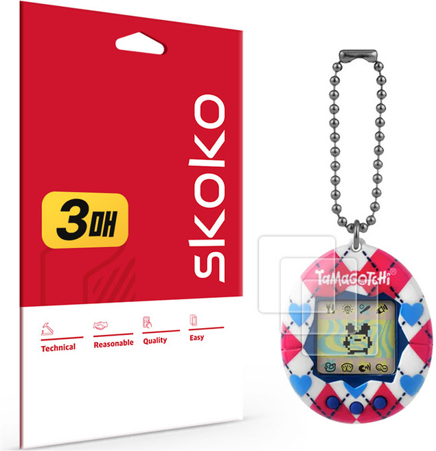 스코코 다마고치 오리지널 리얼핏 액정보호필름 3p 세트, 1세트