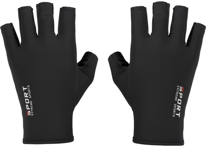 셀리빙 미끄럼방지 손가락 헬스 스포츠 장갑 양쪽착용 세트, 블랙, 1세트