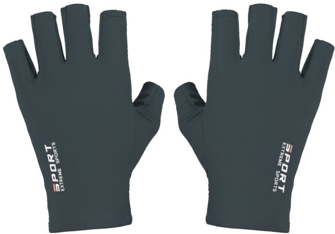 셀리빙 미끄럼방지 손가락 헬스 스포츠 장갑 양쪽착용 세트, 그레이, 1세트