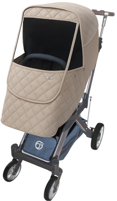 마니또 멜란지 패딩 오르빗G5 전용 유모차 방한커버, 다이아베이지, 1개