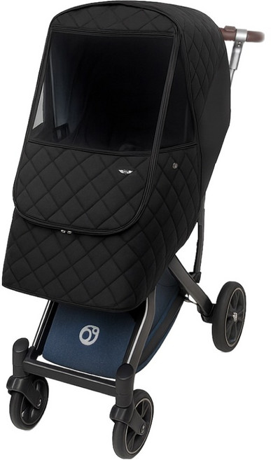 마니또 멜란지 패딩 오르빗G5 전용 유모차 방한커버, 다이아블랙, 1개