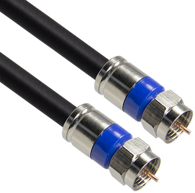 마하링크 국내산 고급형 RF 안테나 커넥터 5C 동축 케이블 실버 + 블랙 1m, 1개, ML-RR010