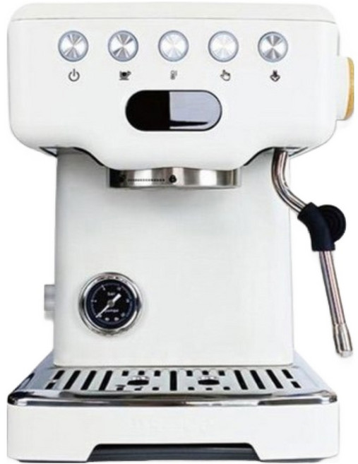 딜리코 2세대 반자동 가정용 에스프레소머신 커피머신, 화이트, 3605PWM V2