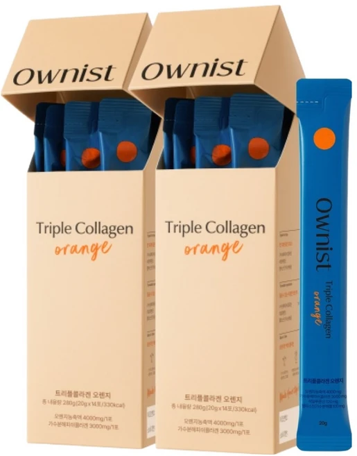 오니스트 트리플콜라겐 오렌지, 280g, 2개 - 쿠팡