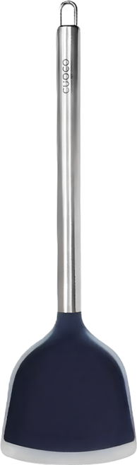 CUOCO 質感不鏽鋼柄 矽膠炒鏟 34cm, 藍色, 1個
