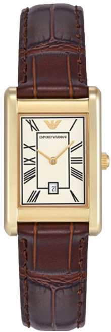 엠포리오아르마니 남성용 지노 스퀘어 가죽시계 + 랜덤 패키지 + 쇼핑백 세트 AR11665
