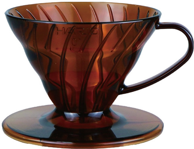 HARIO 好璃奧 V60琥珀01樹脂濾杯 VD-01-AB-EX, 1個, 240ml, 濾杯