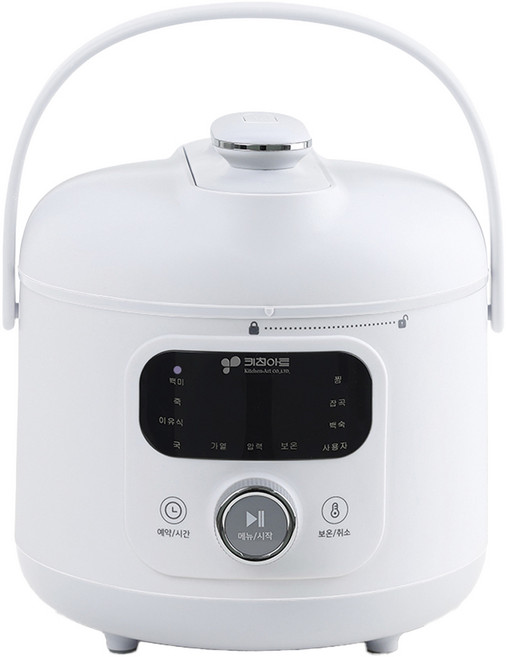 키친아트 전기 압력밥솥 3~4인용, KRP-IH34WH, 화이트 + 그레이