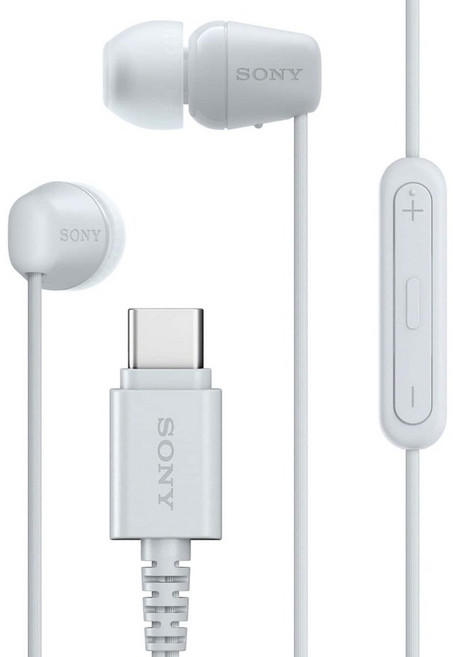 소니 USB-C 유선 인이어 이어폰, 화이트, IER-EX15C