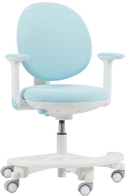 루나랩키즈 아동용 집중력 바른자세 마카롱 의자, 1개, 블루