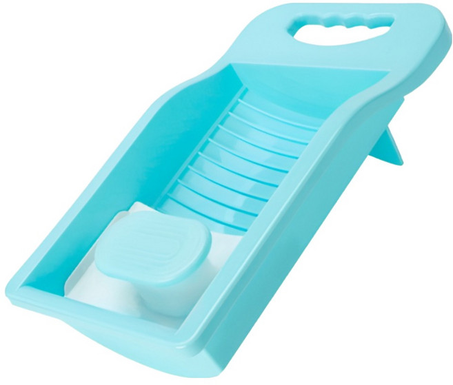 오코로 세면대 대야 빨래판, 블루, 1개