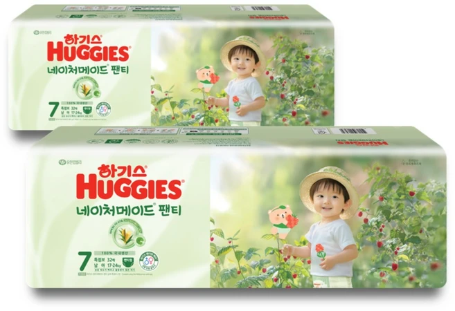 하기스 네이처메이드 팬티형 기저귀 특점보 남아용, 7단계, 64매 - 쿠팡